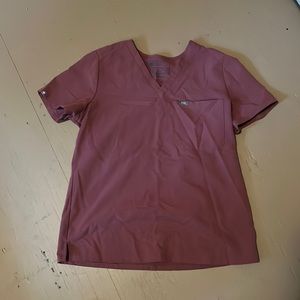 FIGS Size M Mauve Scrub Top